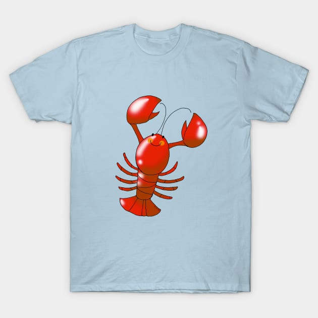 cute red lobster T-Shirt by cartoonygifts